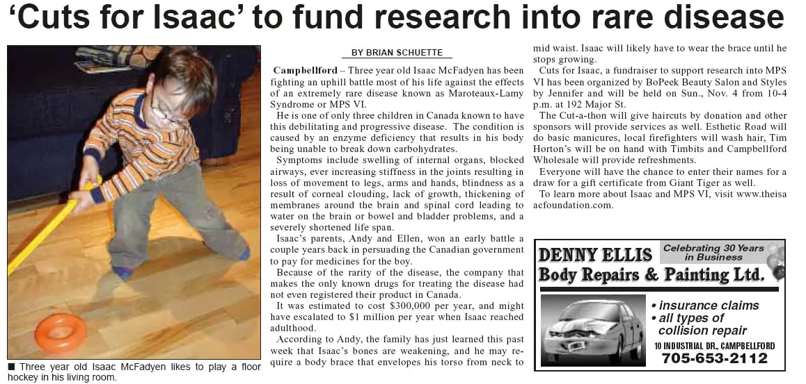Cuts for Isaac Article