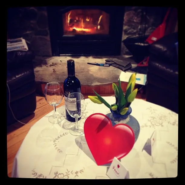 Waiting for me when I got home...Gabe&#x27;s decorations and Ellen&#x27;s idea. As she noted "I figure you are romantic every day of the year that I could be for today."