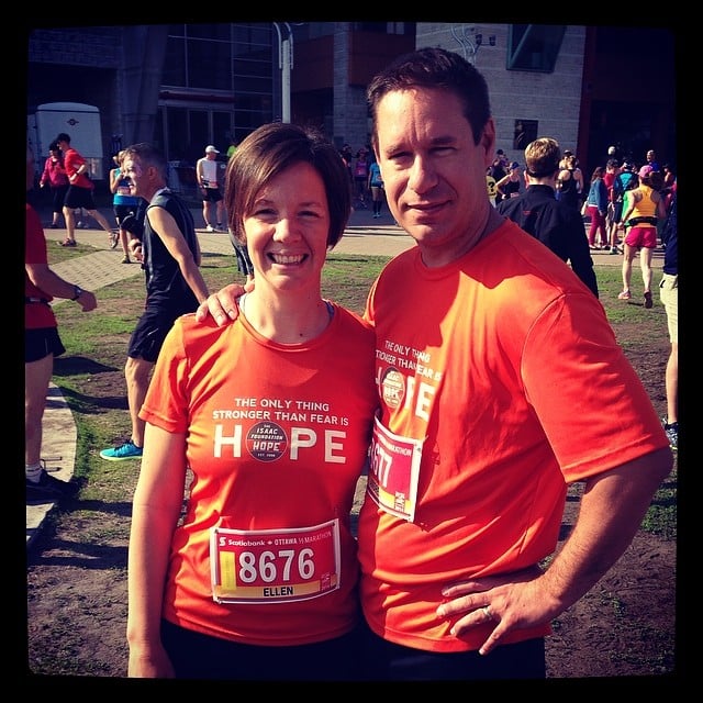 Ready to run our 1/2 Marathon for MPS! #Hope