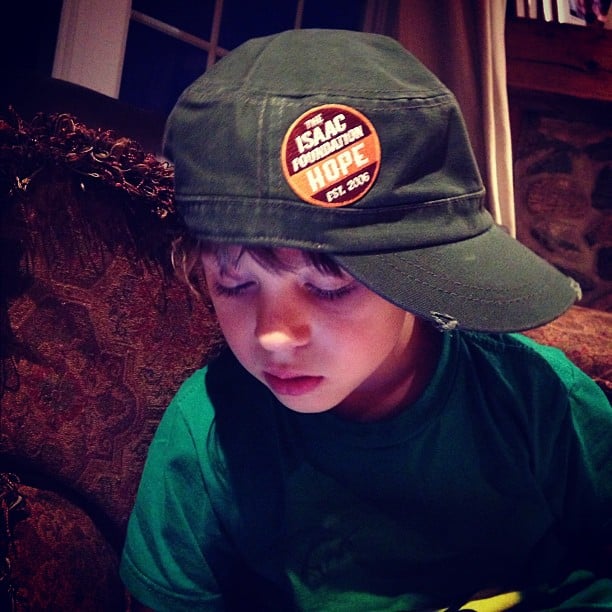 Just working away on The Isaac Foundation Store (up soon!). Gabe should be our model :-)