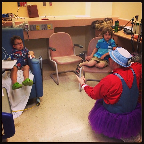 Visit by Isaac's pal, A. Leboo!  #precious