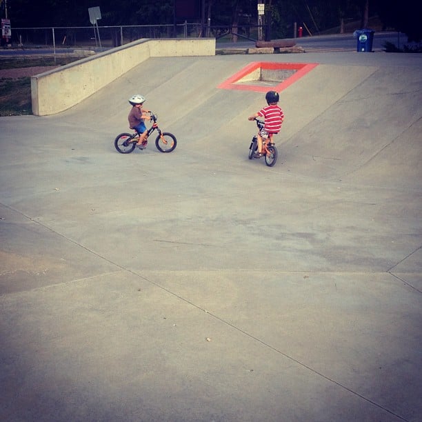 Biking before the Drive-In!