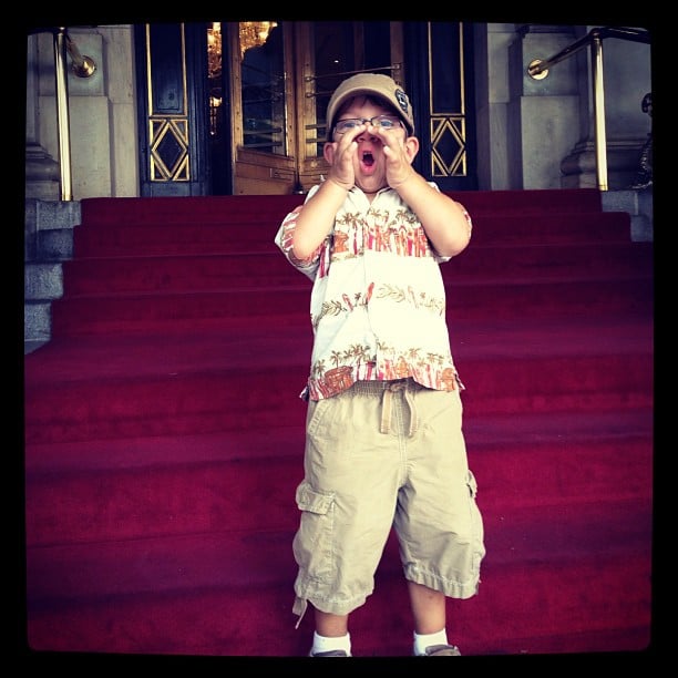 Visited the Plaza Hotel, site of the boys fav movie Home Alone!  Isaac is doing his best impression.