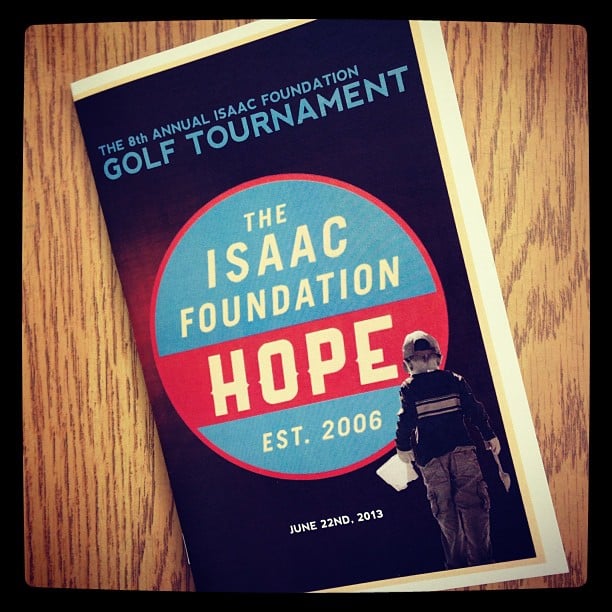 Ready for tomorrow! 8th Annual Isaac Foundation Golf Tournament. #Hope