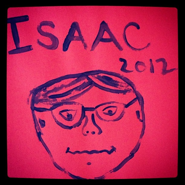 My Isaac painting for my boy :-) - Sick Kids 2012