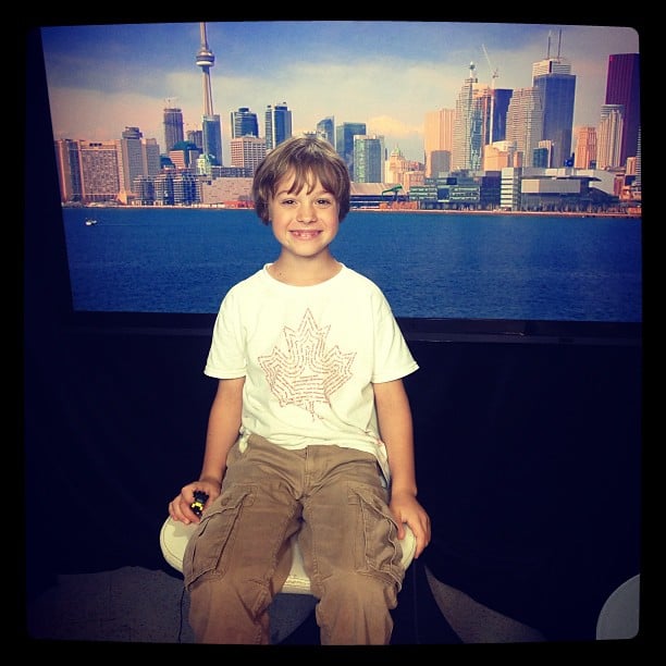 Gabriel in the CTV news studio :-)