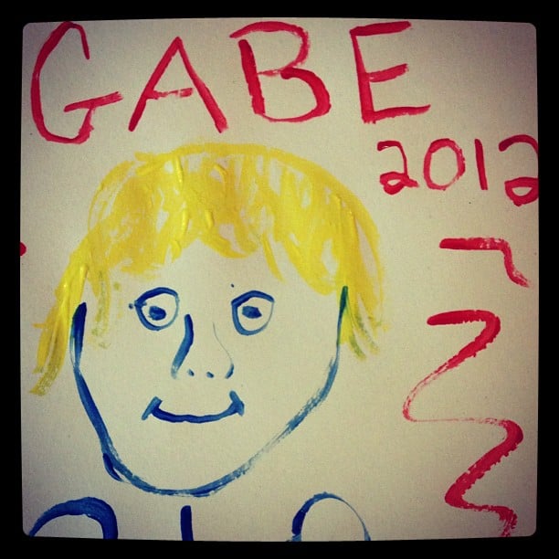 My Gabe painting for my boy :-) - Sick Kids 2012
