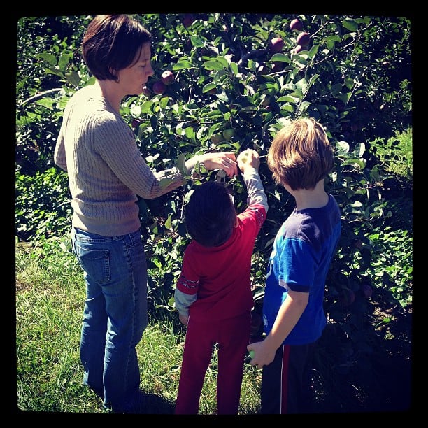 Quick break for some apple picking :-)