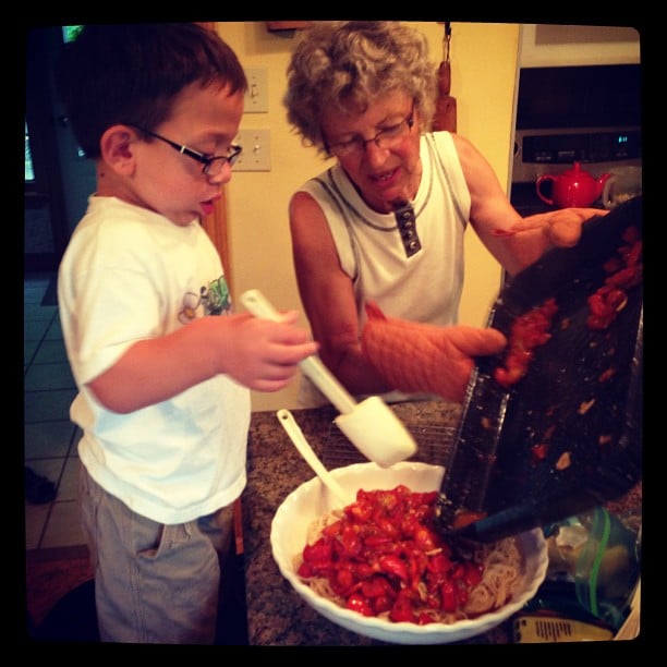 Cooking with Nanny :-)