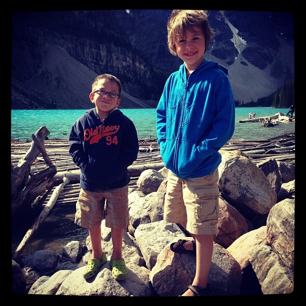 Moraine Lake, Alberta. Beautiful drive through the Rocky Mountains.