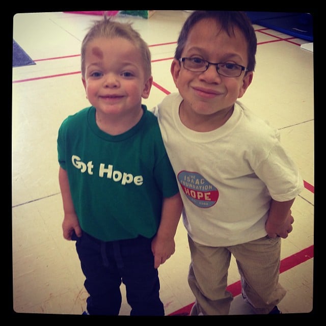 Isaac and Jack hanging out at Jack's Family Fun Day! #mps #findacure
