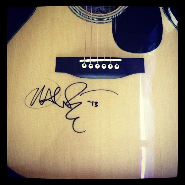 Oh - JM signed guitar for our Gala silent auction :-)