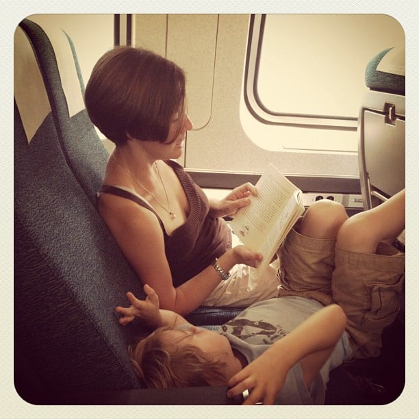 Reading on the train. #isaacfoundationNYC